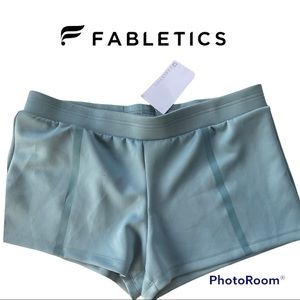 NWT Fabletics | Aqua Blue New Kendall Shorts soft, stretch yoga gym work out xxl